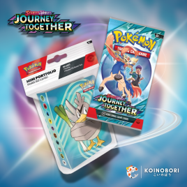 Cartas TCG POKEMON Journey Together / Sobre y Mini Portafolio (inglés)